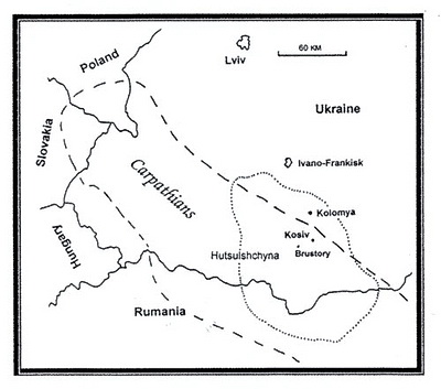 Геополитическая карта карпатского региона